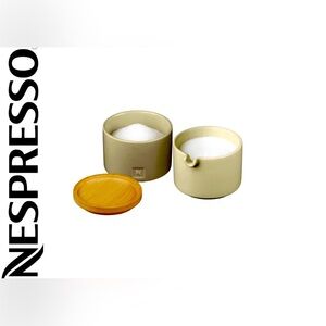 Nespresso Cream and Tan Serveware Set